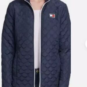 Tommy Hilfiger Women's 3-in-1 Quilted Jacket Blue S Mid-Length